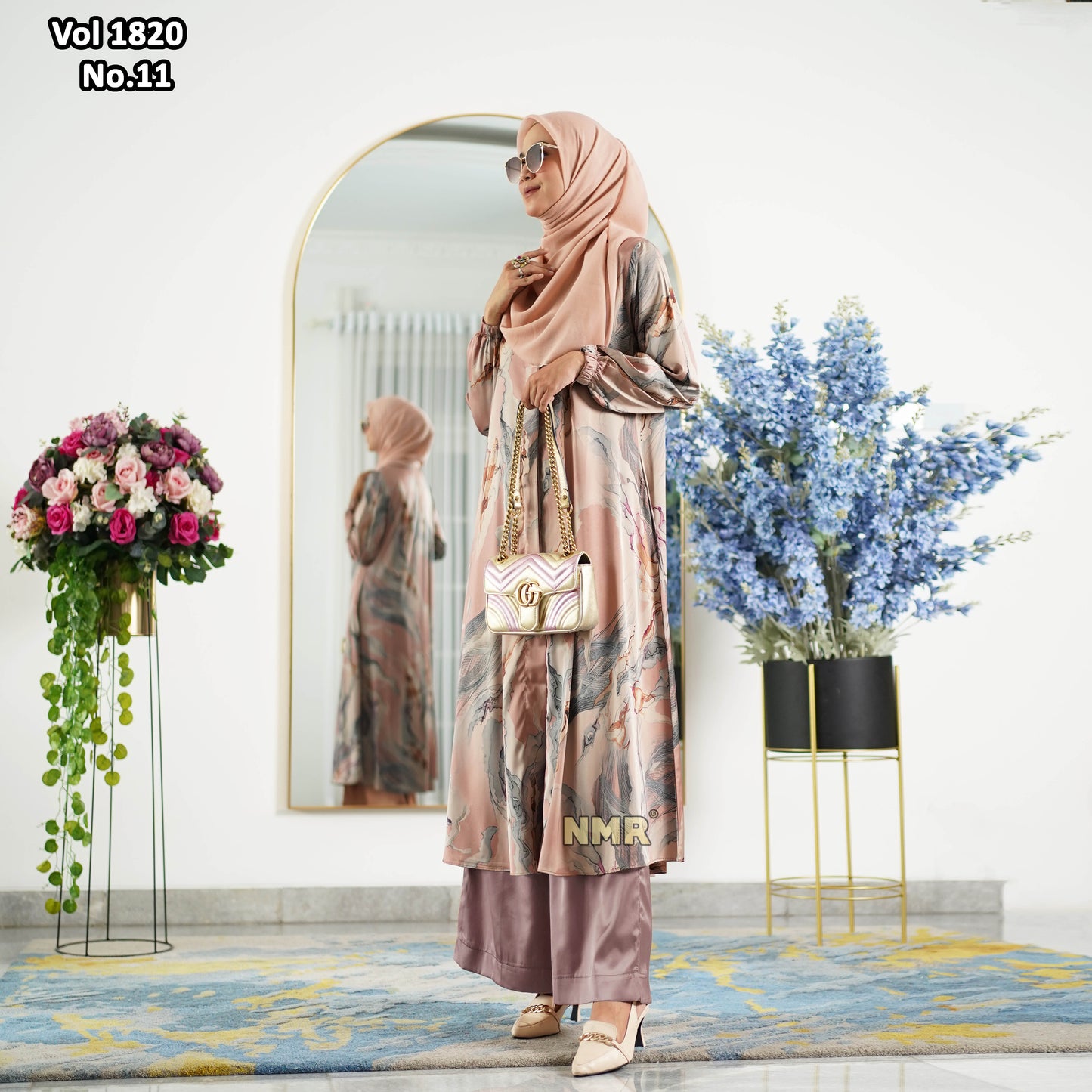 NMR Setelan Kulot Tunik Armn Silk Vol 1820-11