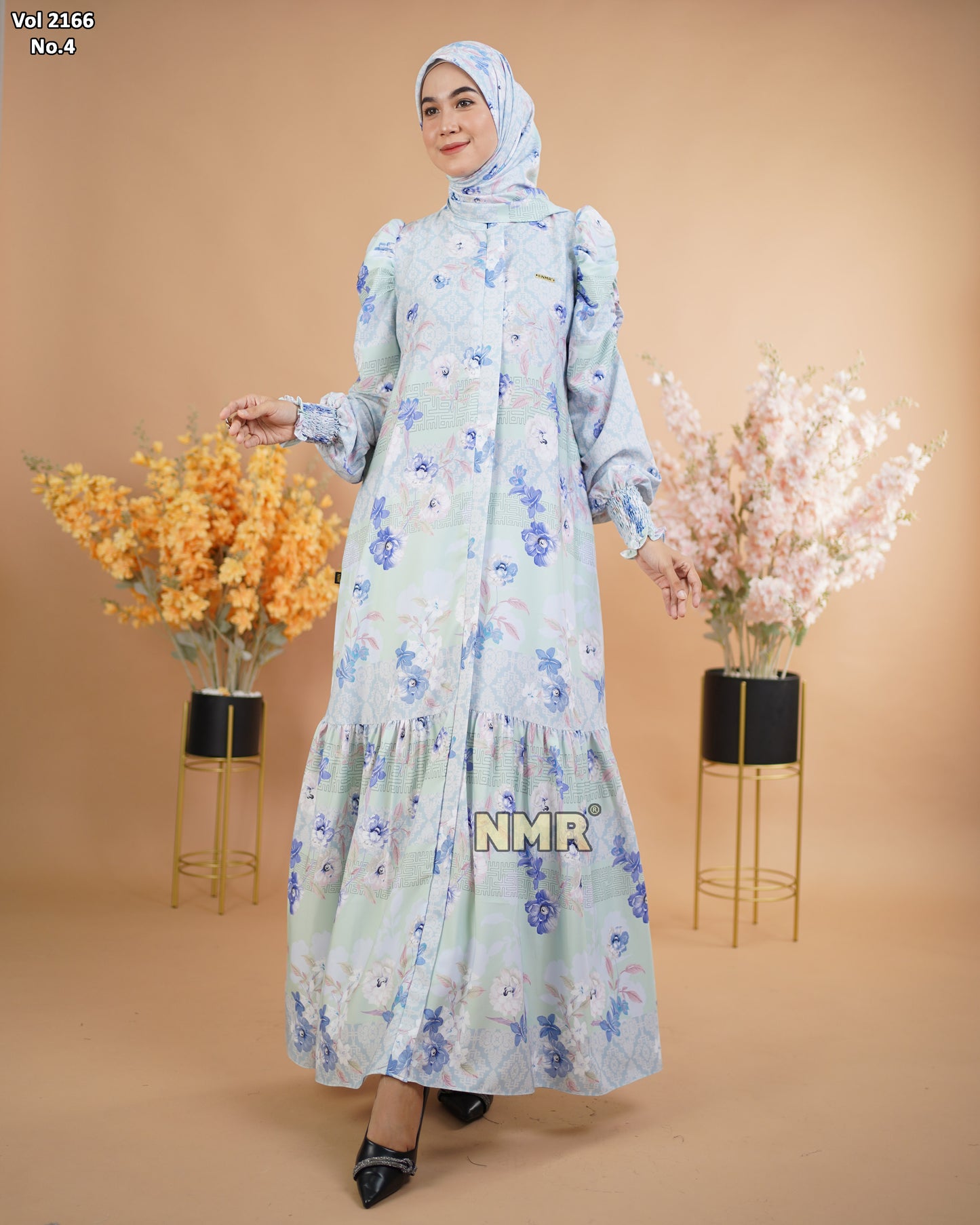 NMR Gamis Marbella Kerut 1 Vol 2166-4 (INC HIJAB)