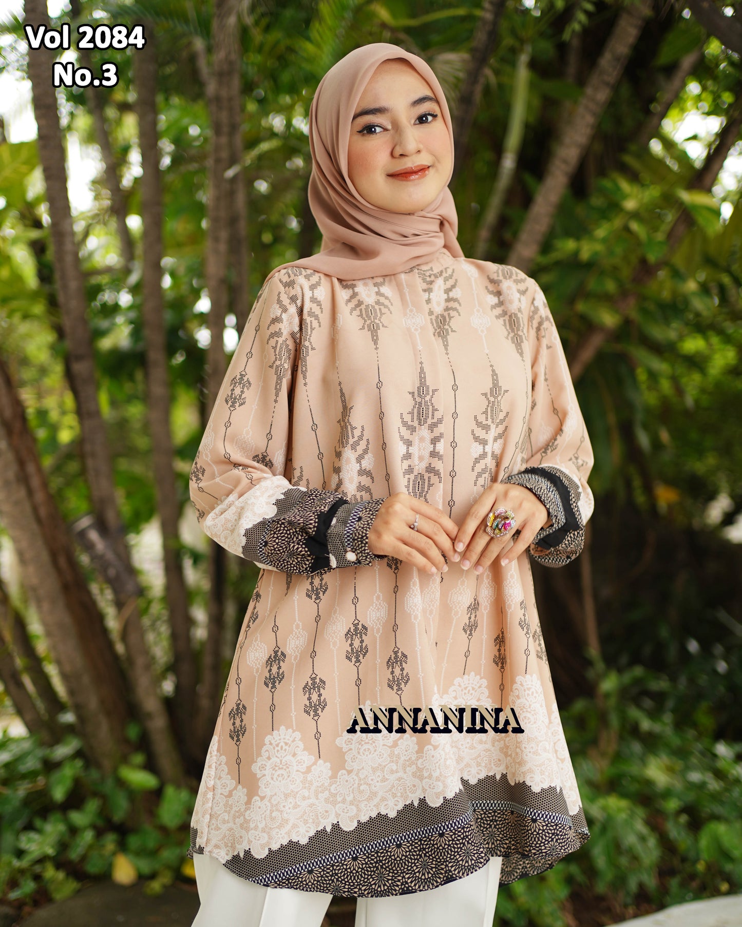 NMR Kemeja Blouse LR Vol 2084-3 (Sanghai)