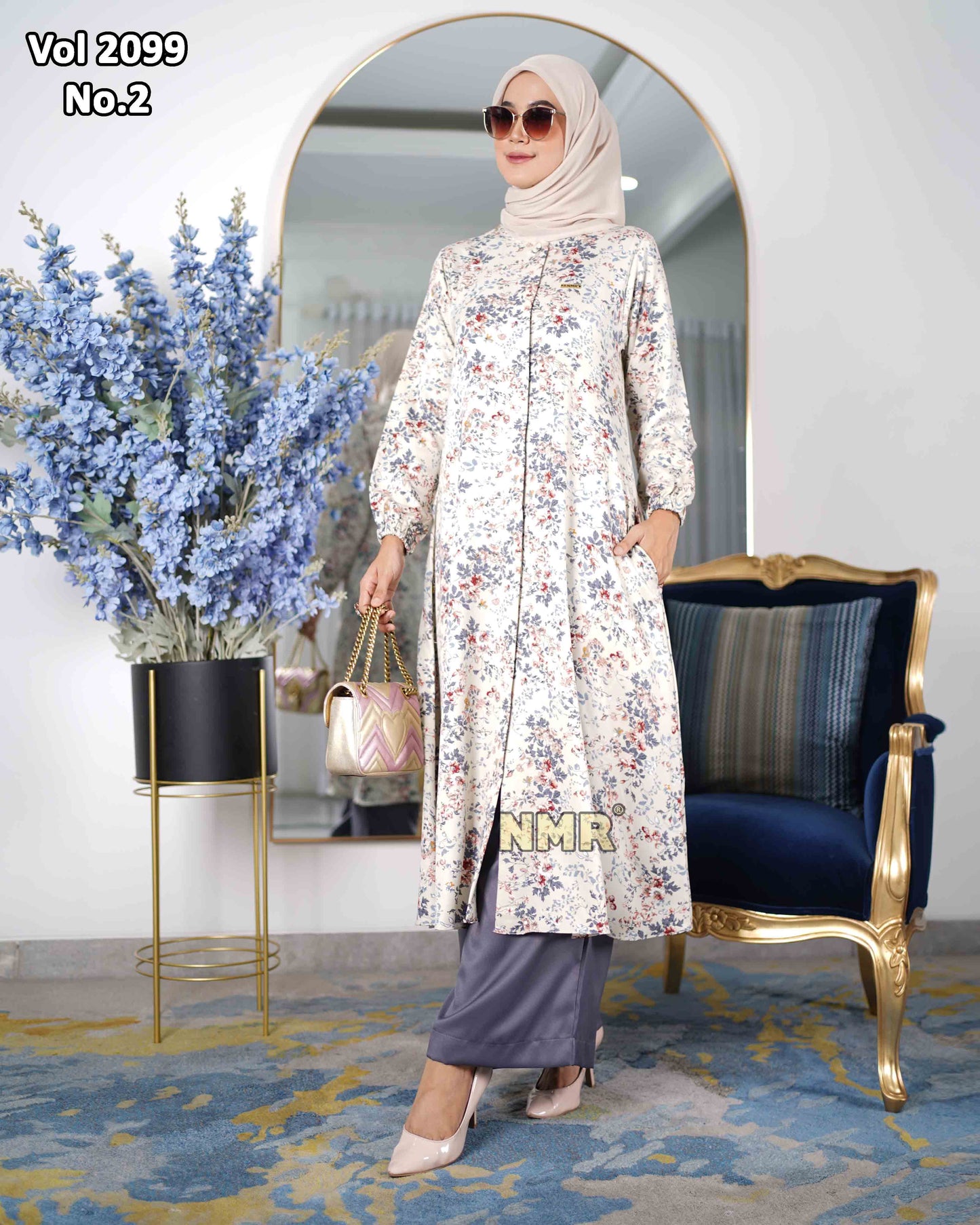 NMR Setelan Celana Kulot Tunik MS Vol 2099-2