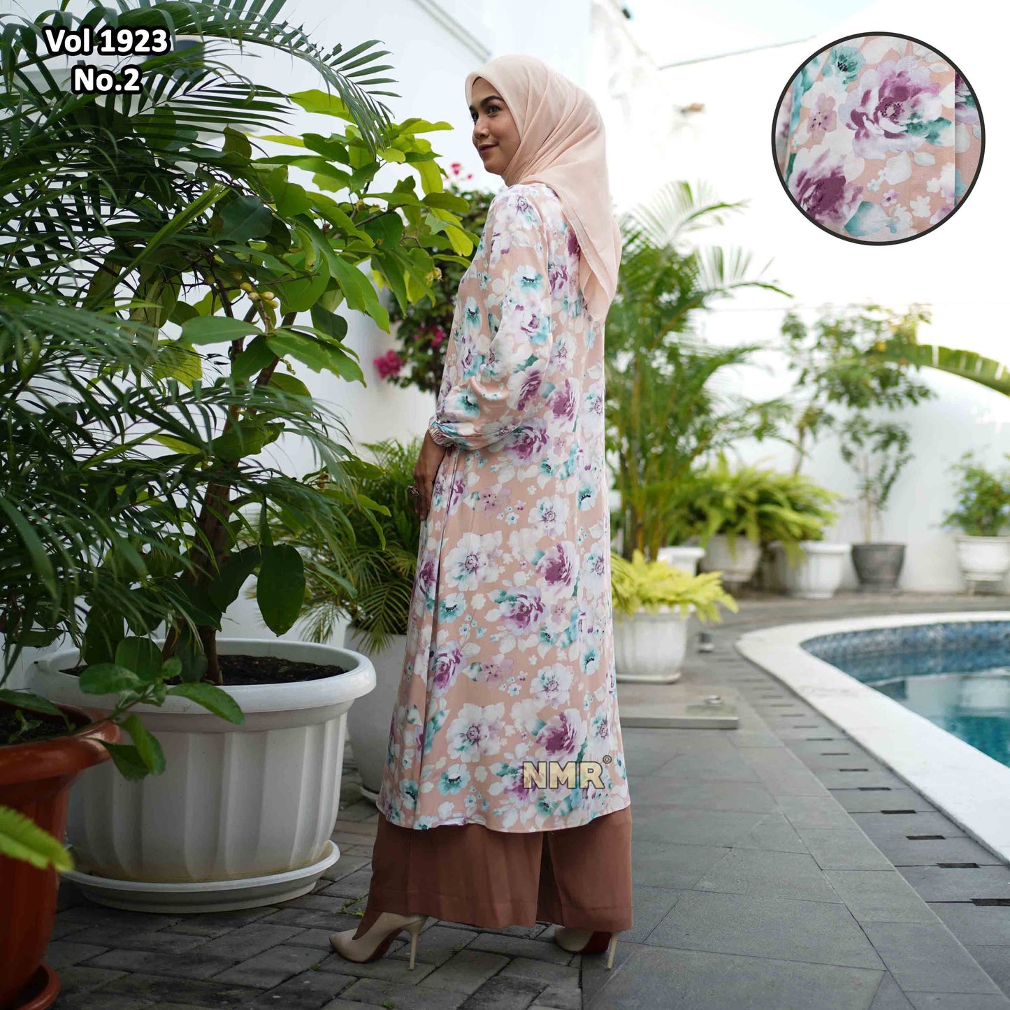 NMR Setelan Celana Tunik Rayon Jepang Vol 1923-2