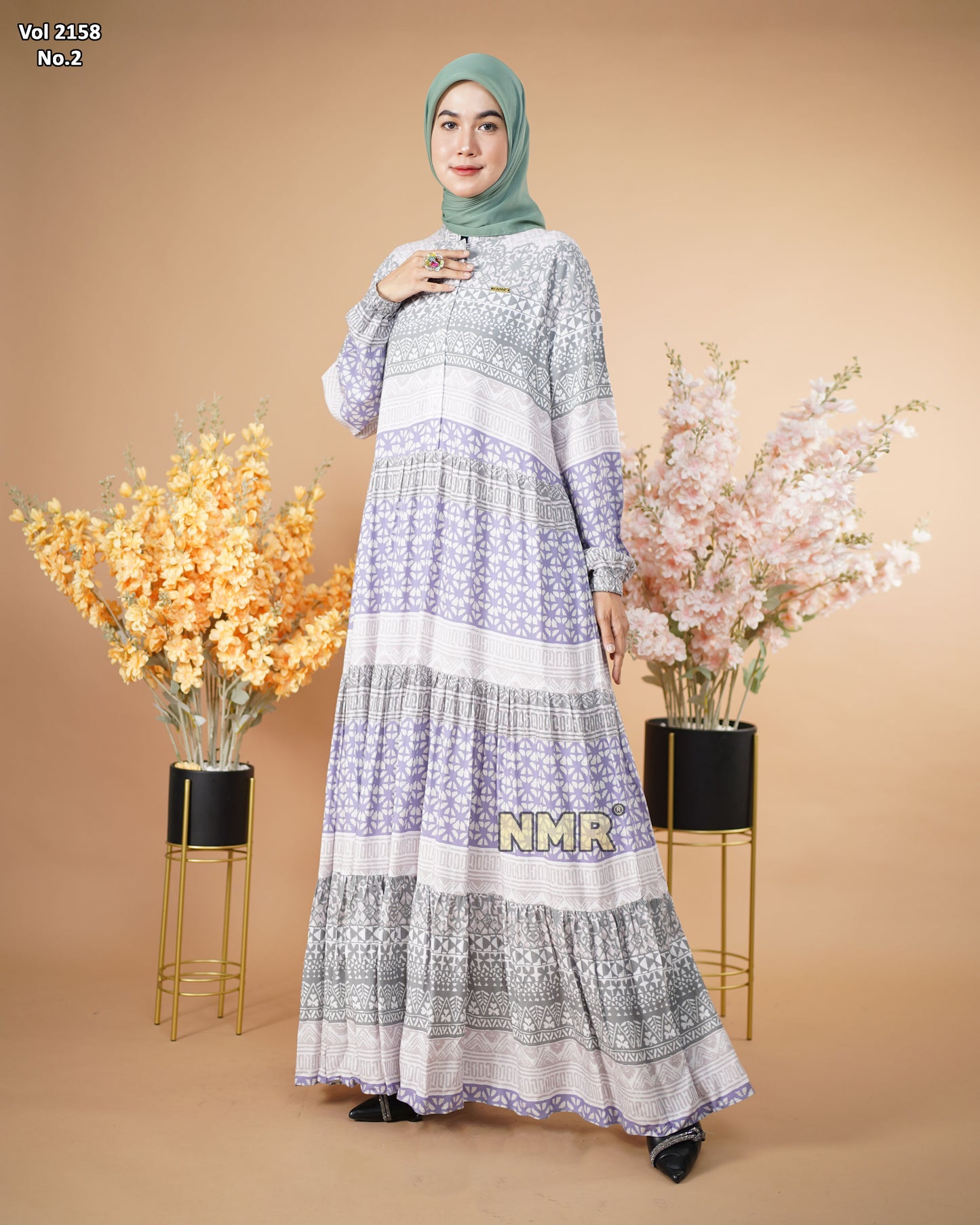 NMR Gamis Rayon Viscose Import Vol 2158-2(Sanghai)