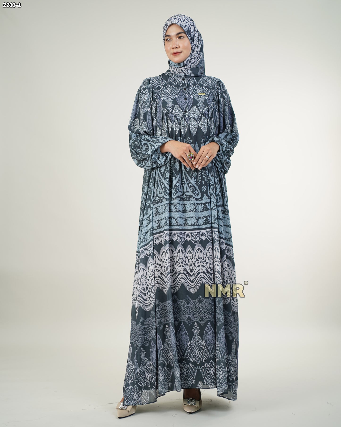 NMR Gamis Cerutty BabyDoll Import Vol 2213-1 ( INC Hijab )