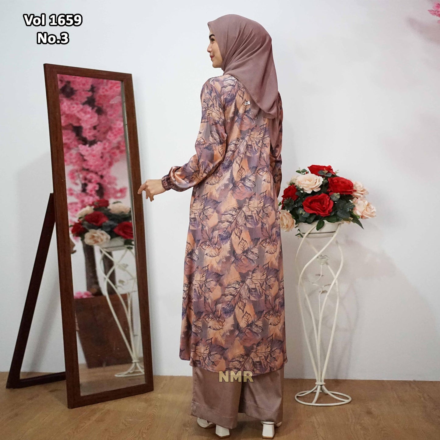 NMR Setelan Kulot Armany Silk Tunik Dior Silk Vol 1659-3