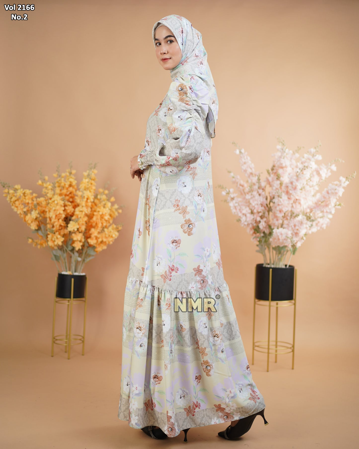 NMR Gamis Marbella Kerut 1 Vol 2166-2 (INC HIJAB)