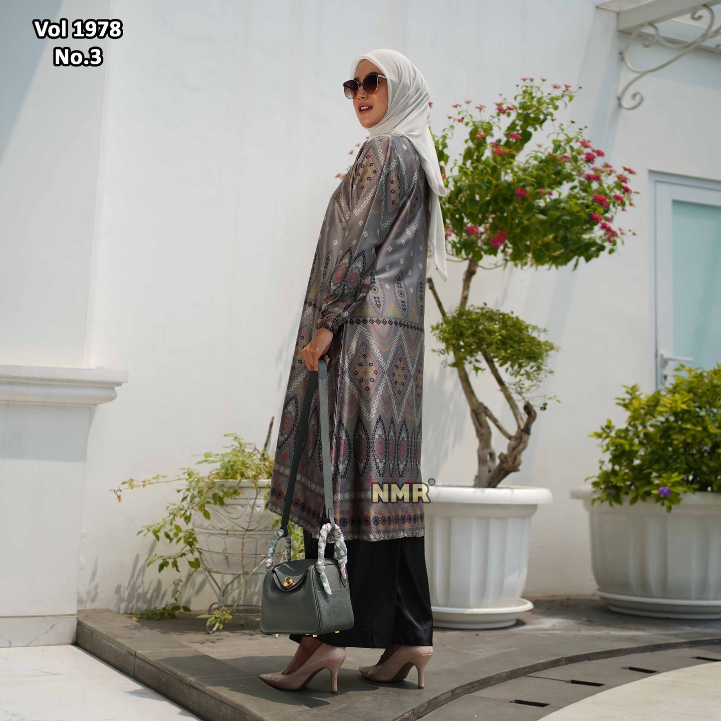 NMR Setelan Celana Kulot Tunik Armn Silk Vol 1978-3