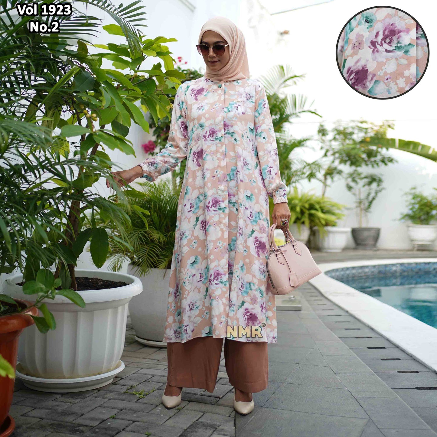 NMR Setelan Celana Tunik Rayon Jepang Vol 1923-2