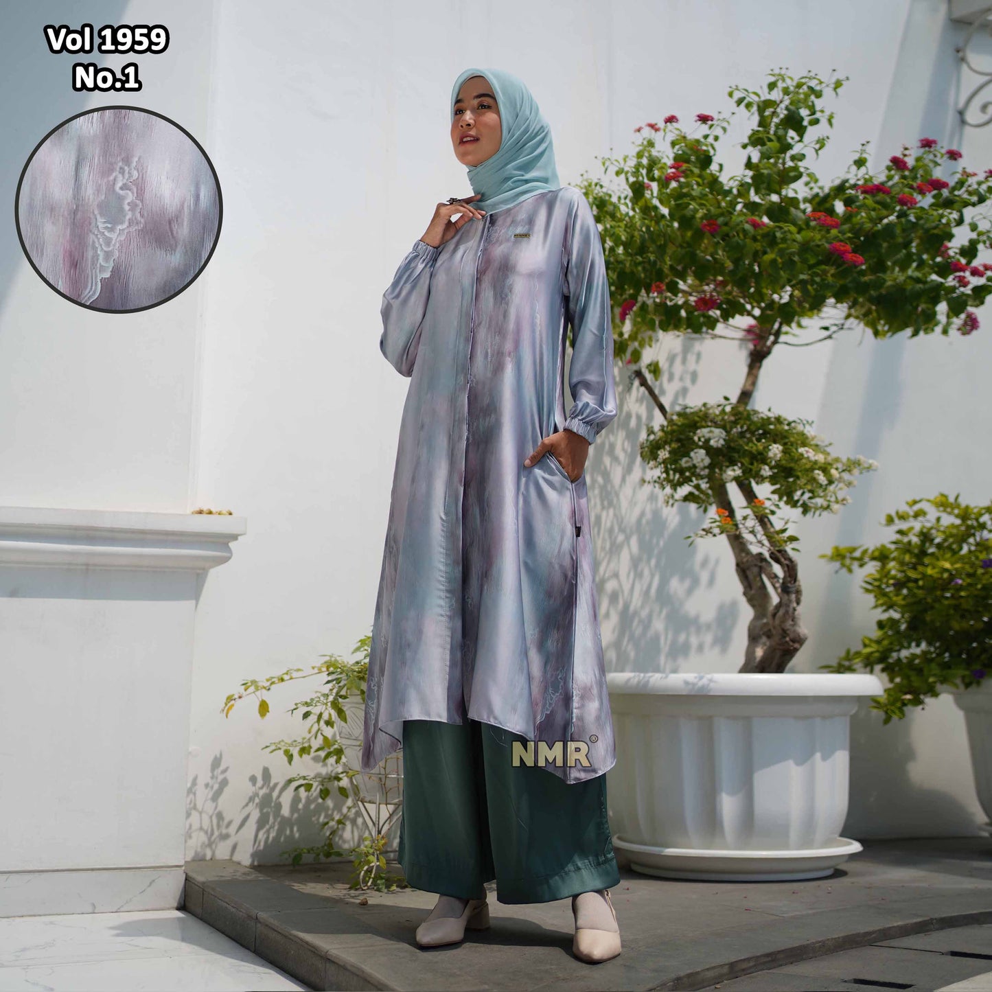 NMR Setelan Celana Tunik Armn Silk Vol 1959-1