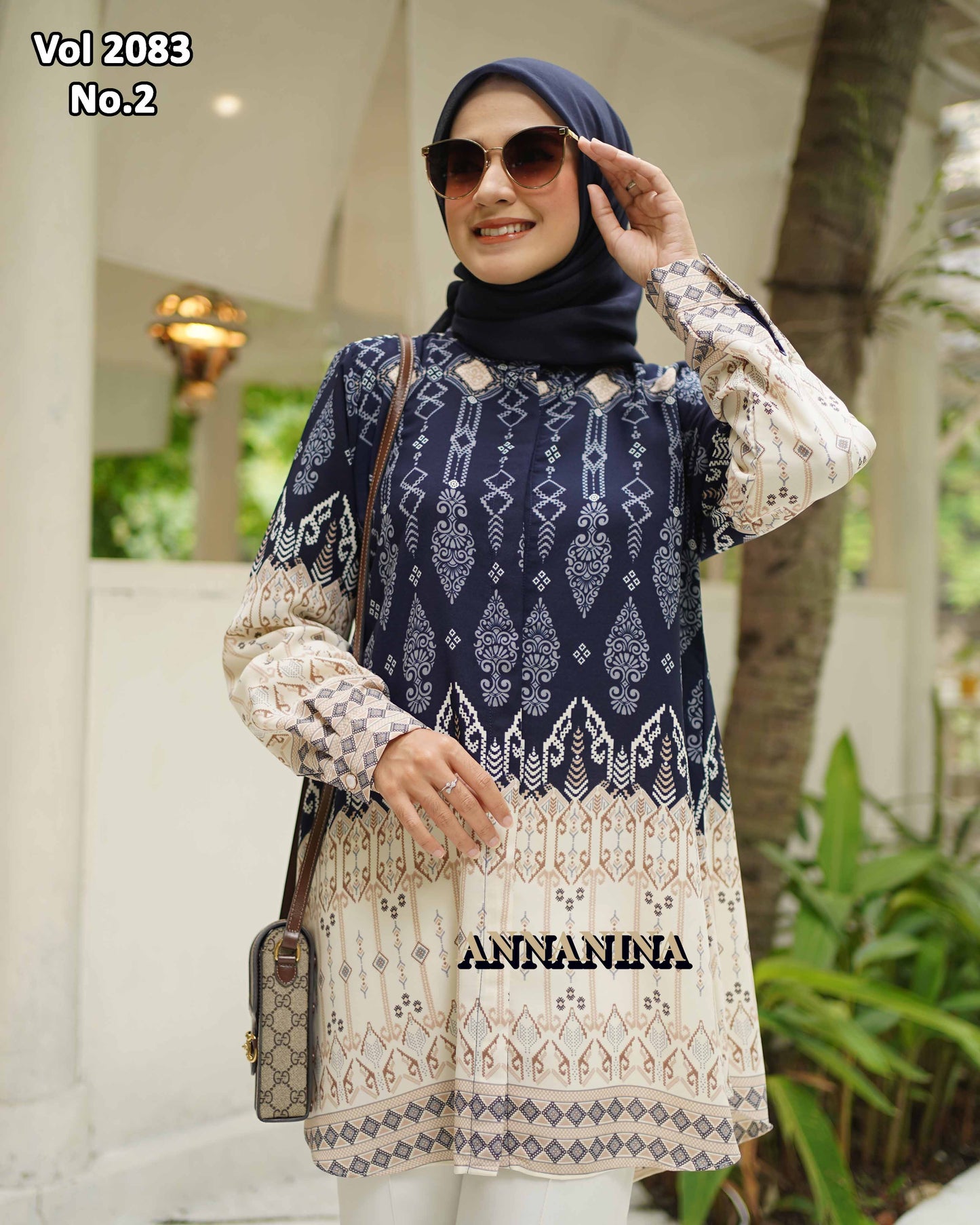 NMR Kemeja Blouse LR Vol 2083-2 (Sanghai)