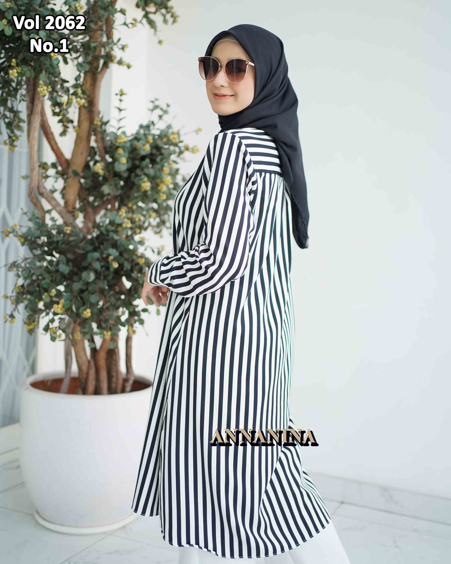 NMR Kemeja Blouse MS Vol 2062-1 (Sanghai)