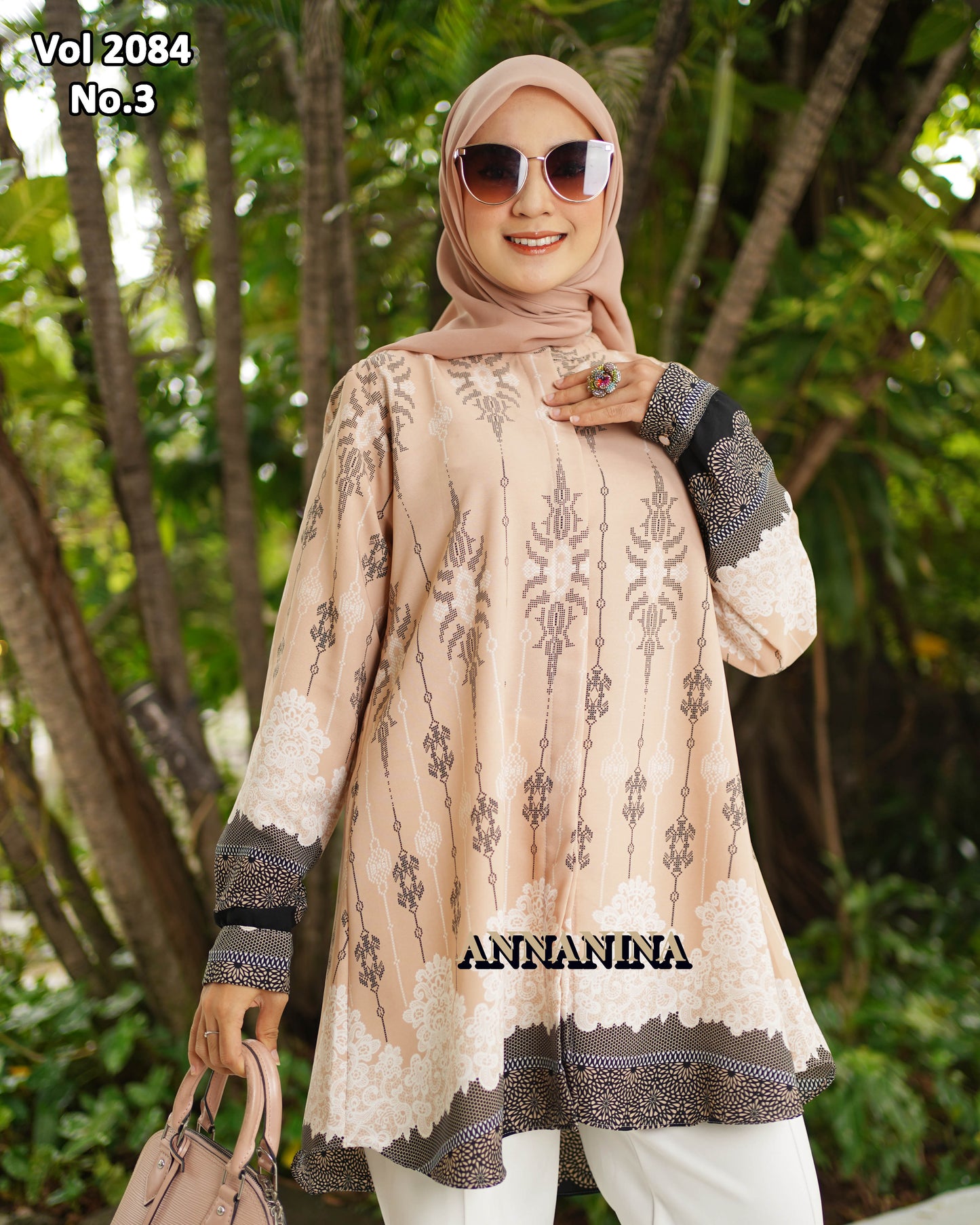 NMR Kemeja Blouse LR Vol 2084-3 (Sanghai)