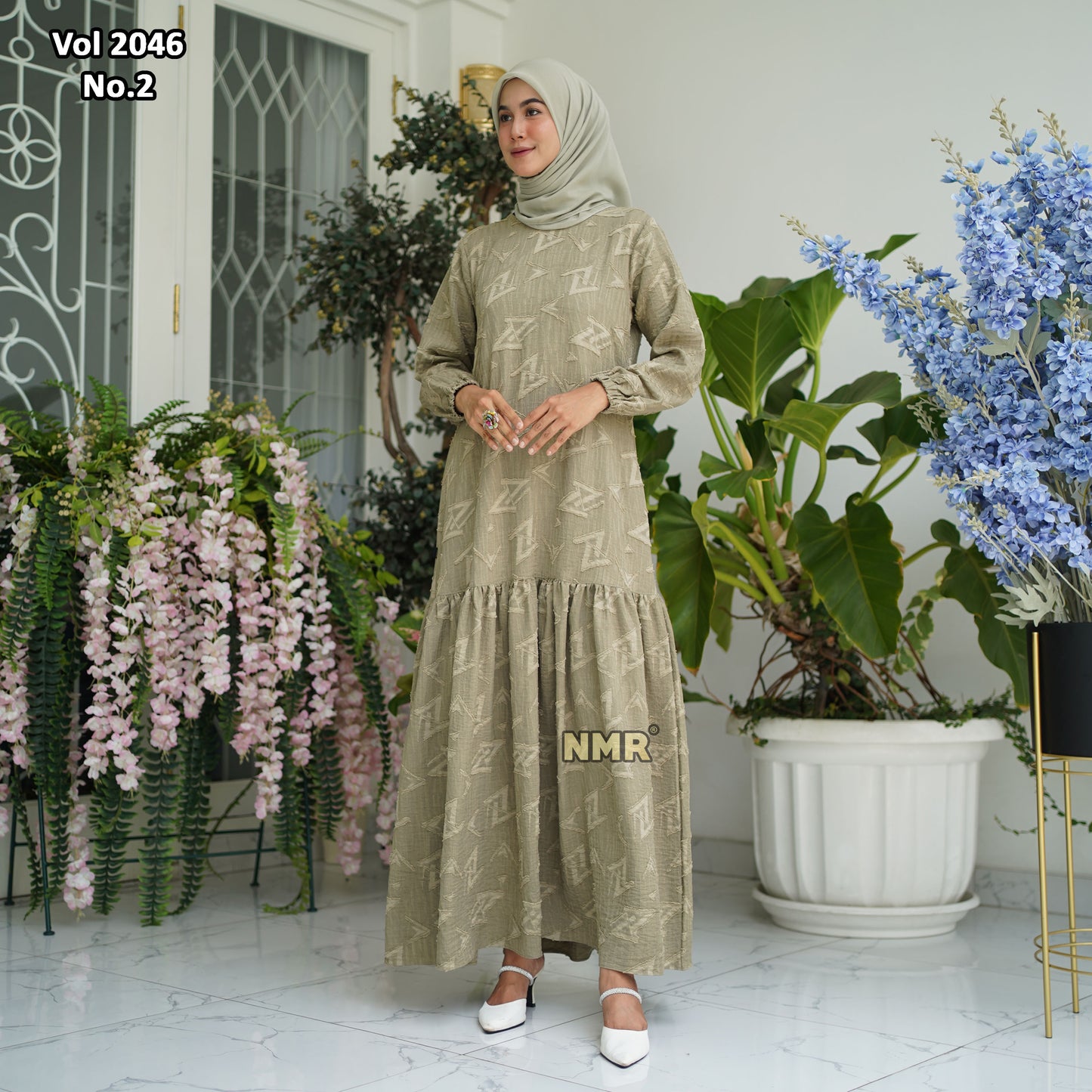 NMR Gamis Jaquard Vol 2046-2 (Resleting Belakang)
