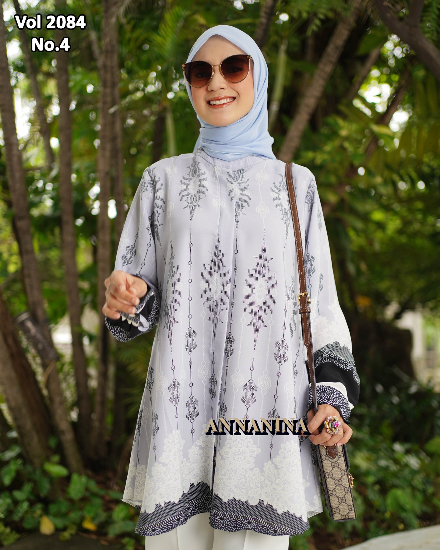 NMR Kemeja Blouse LR Vol 2084-4 (Sanghai)