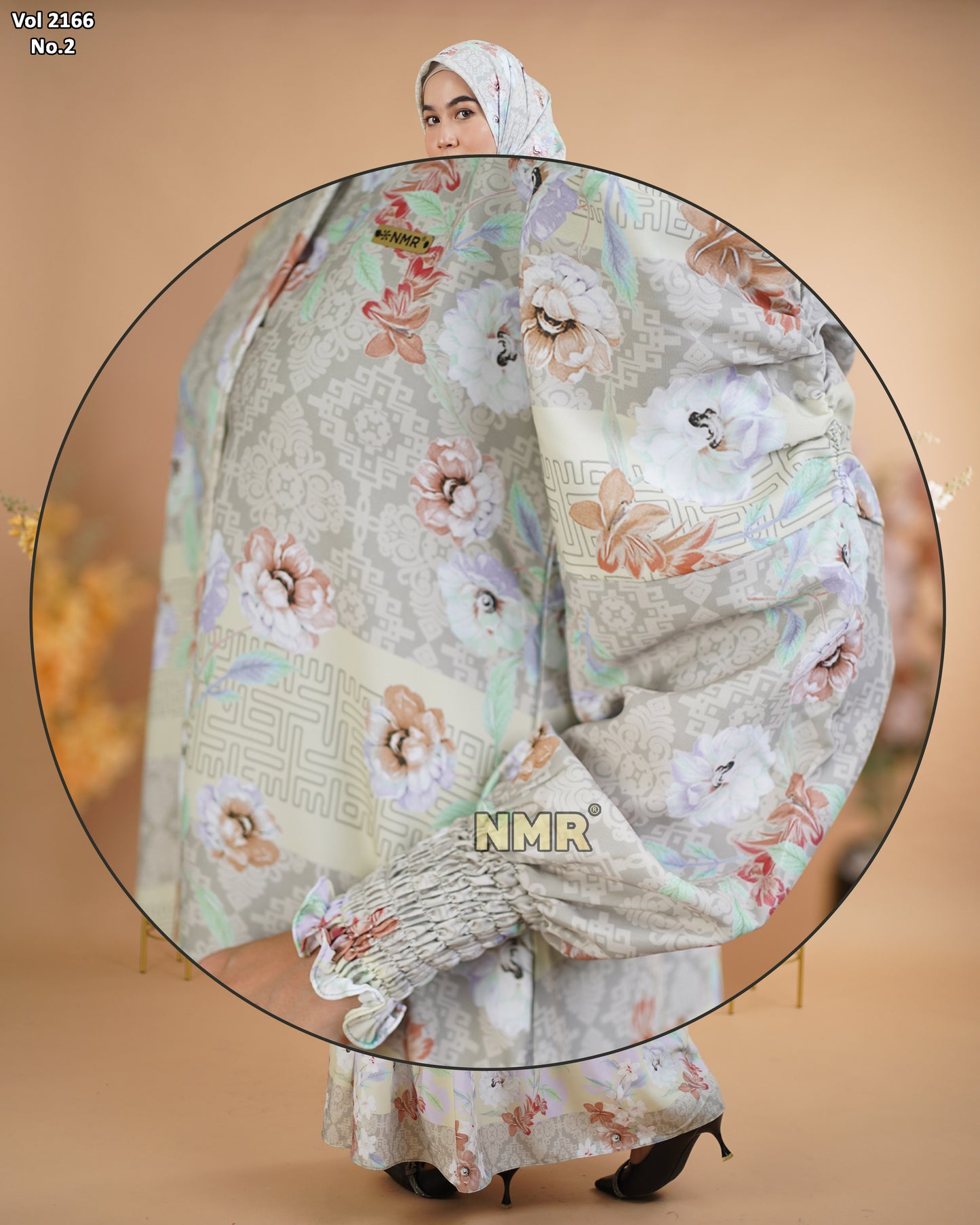 NMR Gamis Marbella Kerut 1 Vol 2166-2 (INC HIJAB)