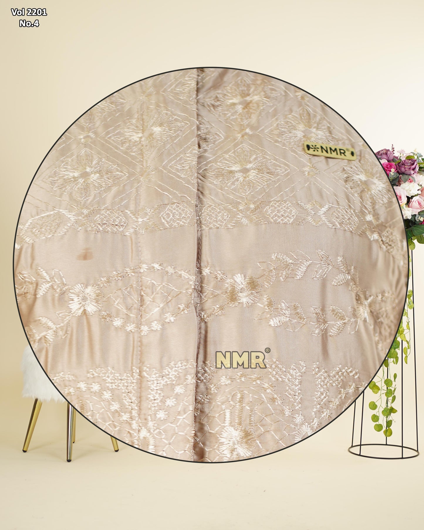 NMR Setelan Celana Tunik Armn Silk Bordir Vol 2201-4