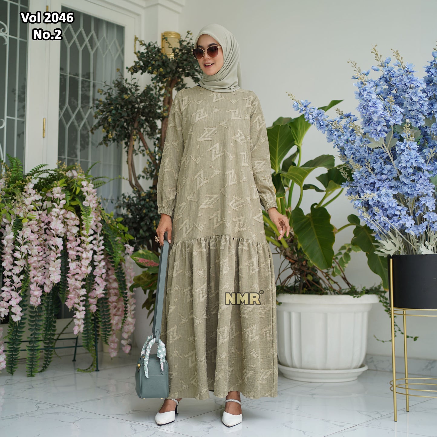 NMR Gamis Jaquard Vol 2046-2 (Resleting Belakang)