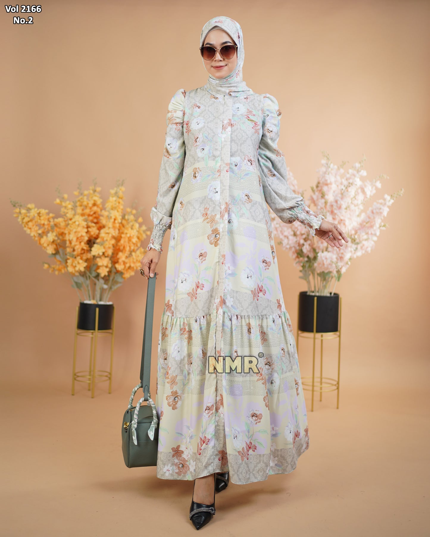 NMR Gamis Marbella Kerut 1 Vol 2166-2 (INC HIJAB)