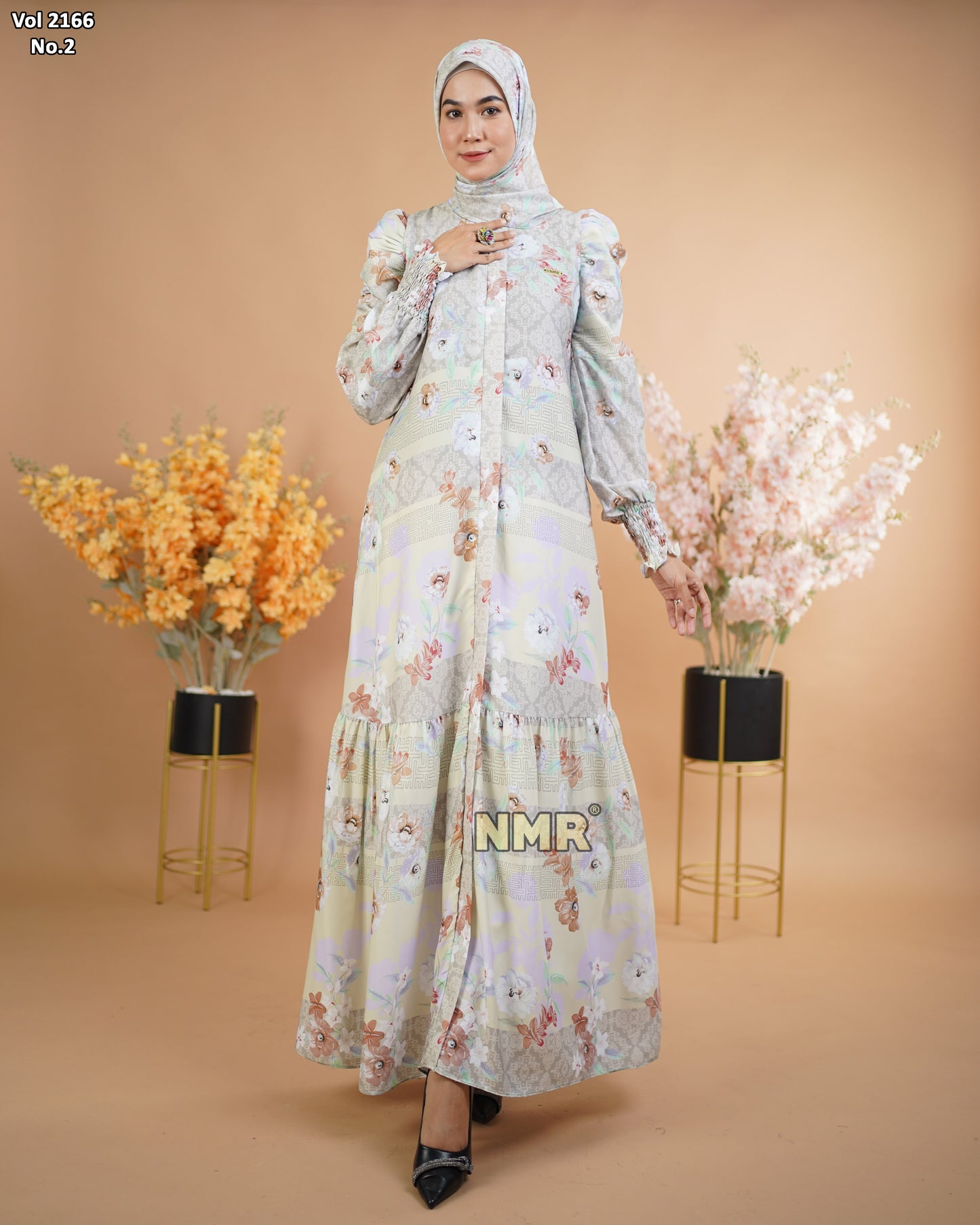 NMR Gamis Marbella Kerut 1 Vol 2166-2 (INC HIJAB)