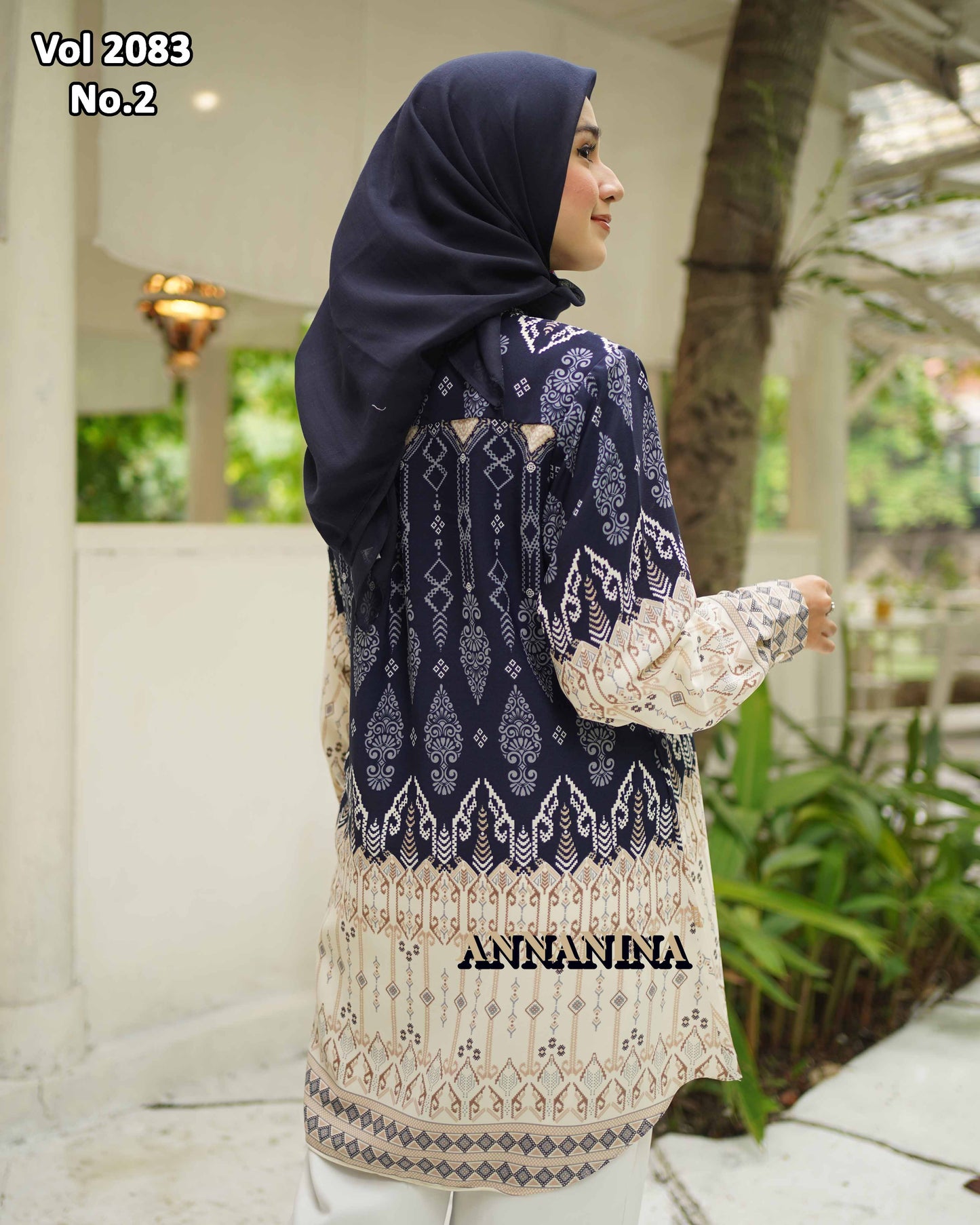 NMR Kemeja Blouse LR Vol 2083-2 (Sanghai)