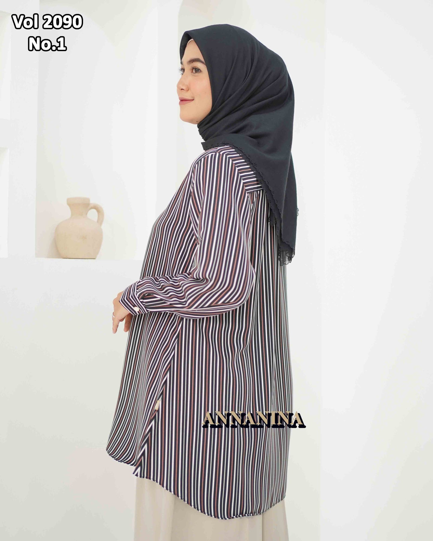 NMR Kemeja Blouse MS Vol 2090-1 (Sanghai)