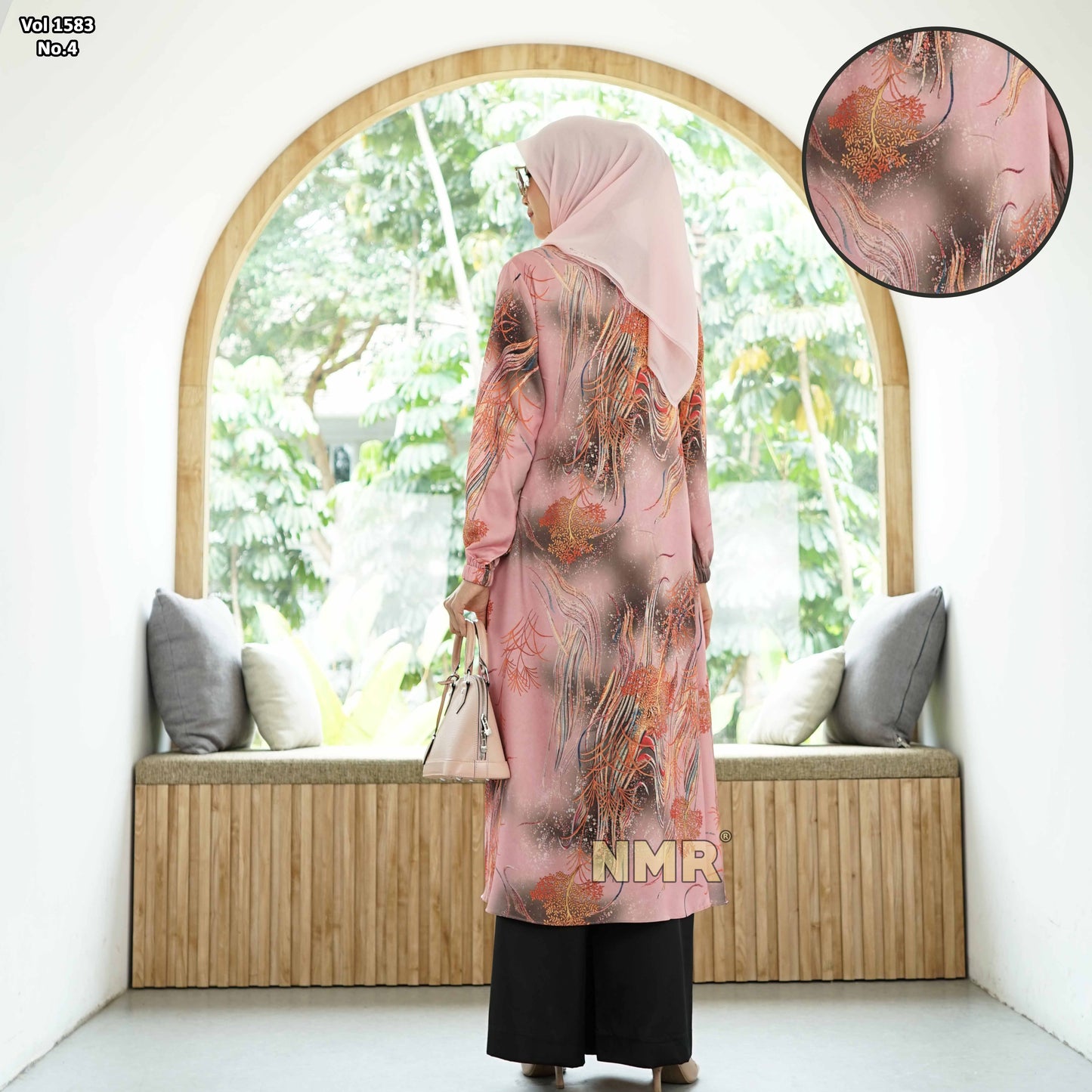 NMR Setelan Kulot Tunik Armn Silk Vol 1583-4