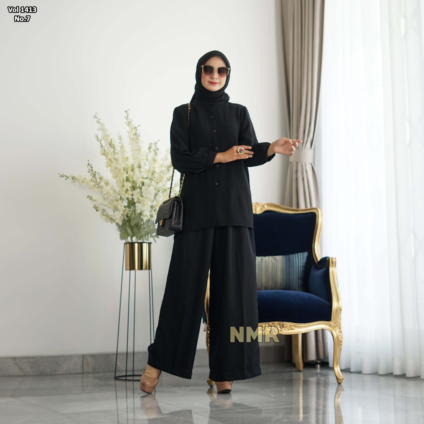 NMR Kemeja Rayon Crinkle Vol 1413-7