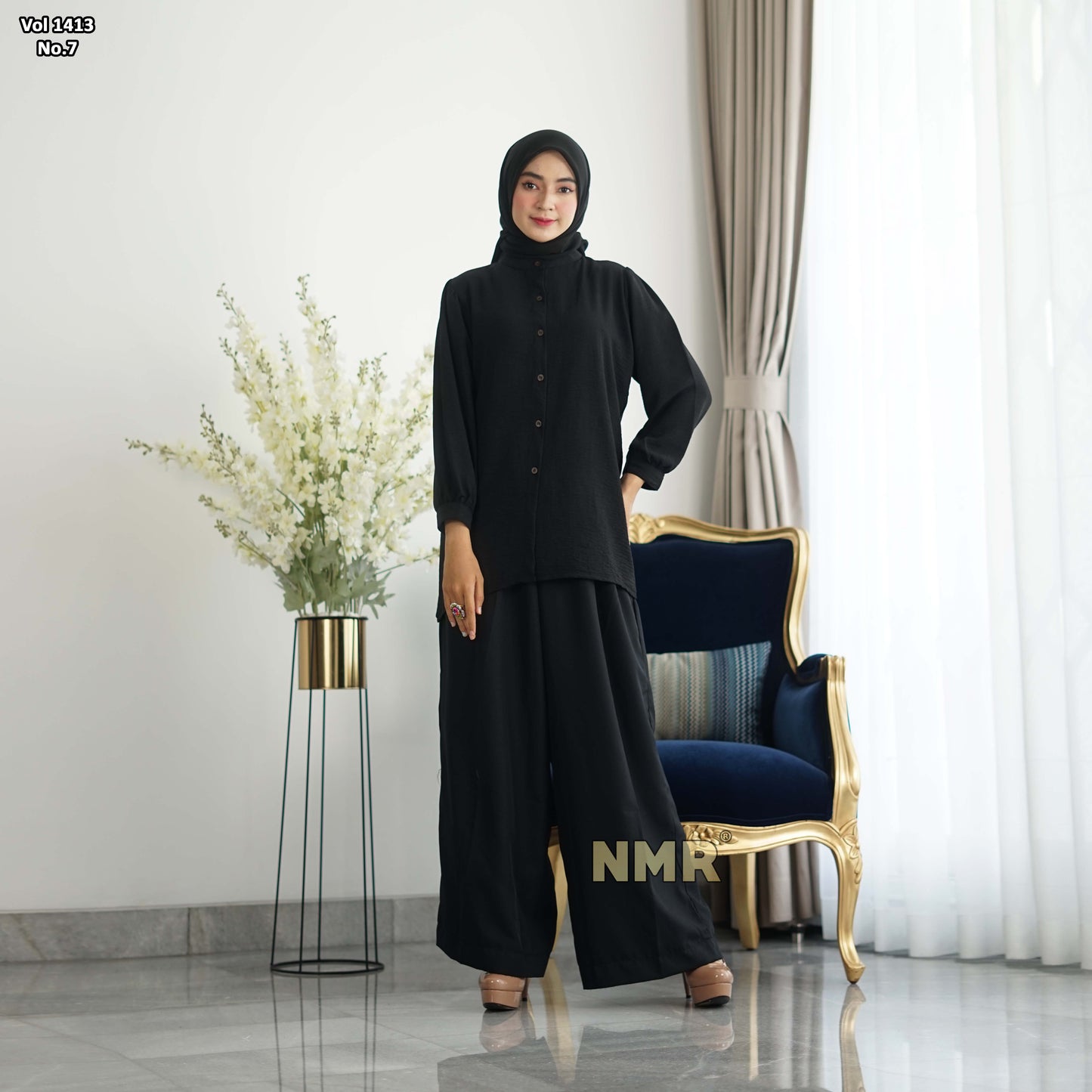 NMR Kemeja Rayon Crinkle Vol 1413-7