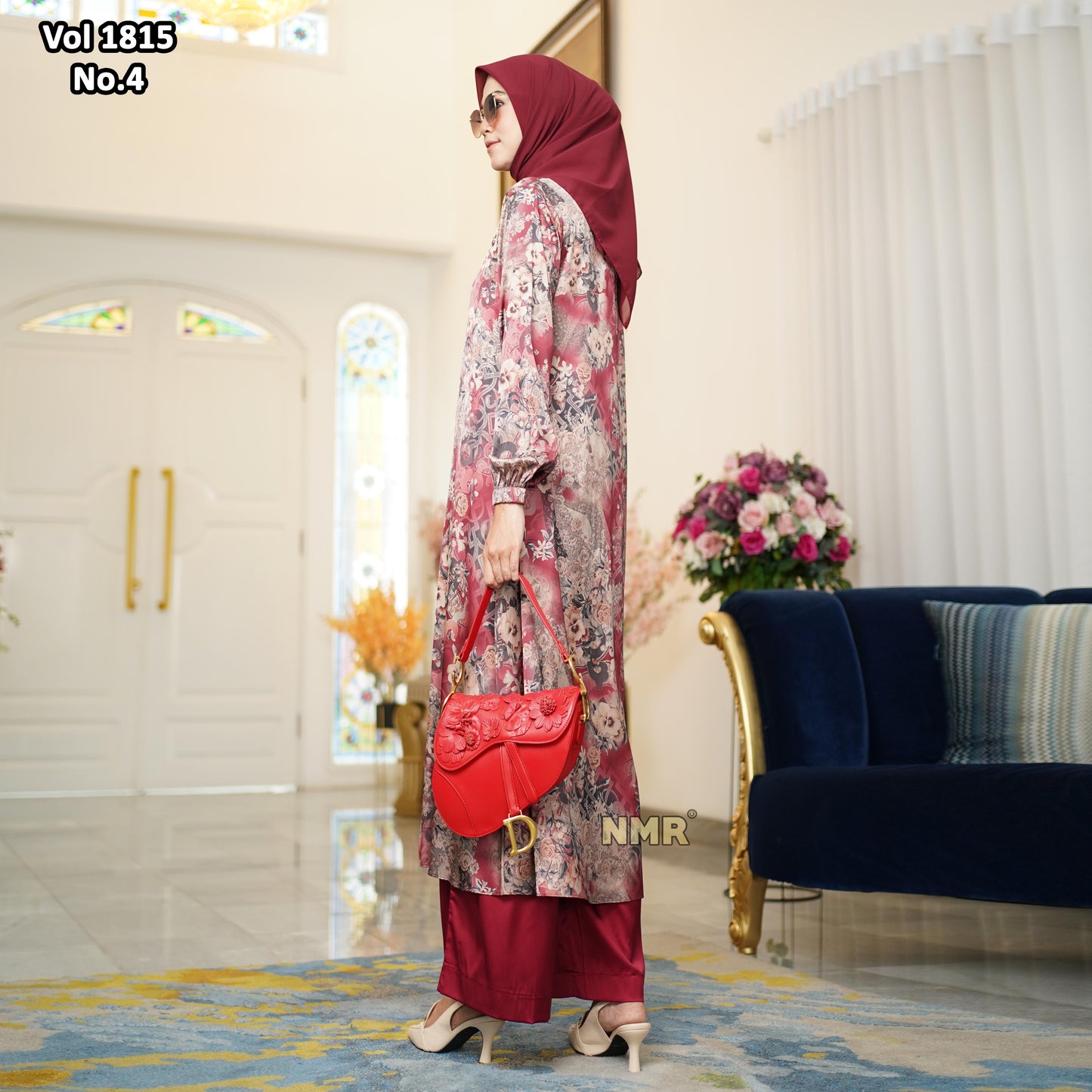 NMR Setelan Kulot Tunik Armn Silk Vol 1815-4