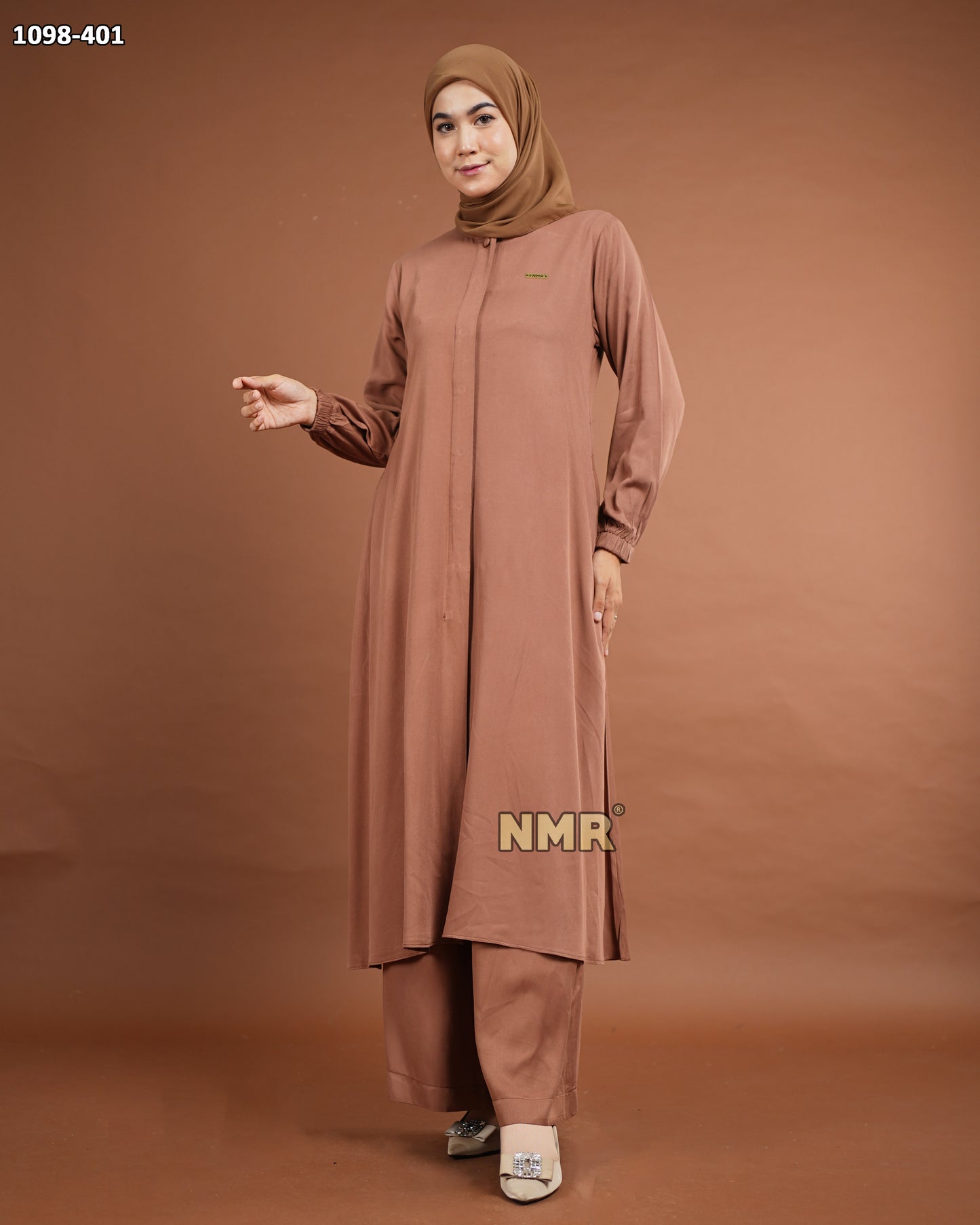 NMR Setelan Tunik Celana Twill Uniqlo Vol 1098-401