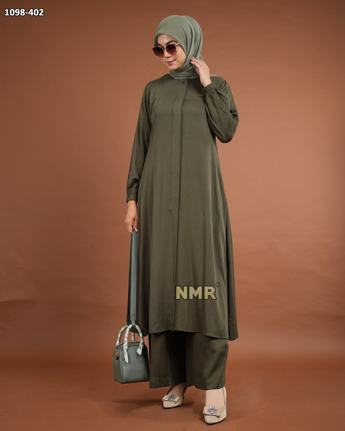 NMR Setelan Tunik Celana Twill Uniqlo Vol 1098-402