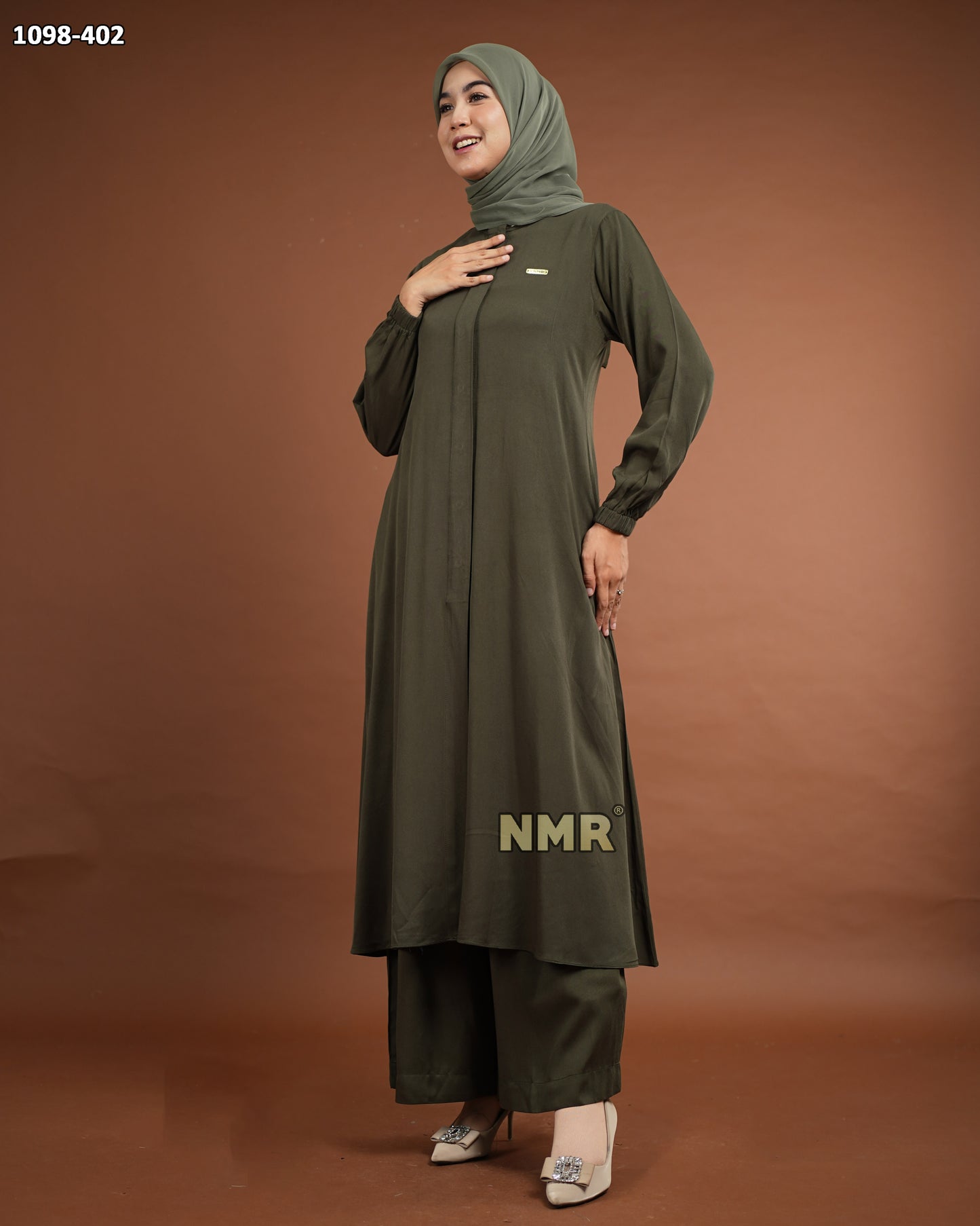 NMR Setelan Tunik Celana Twill Uniqlo Vol 1098-402