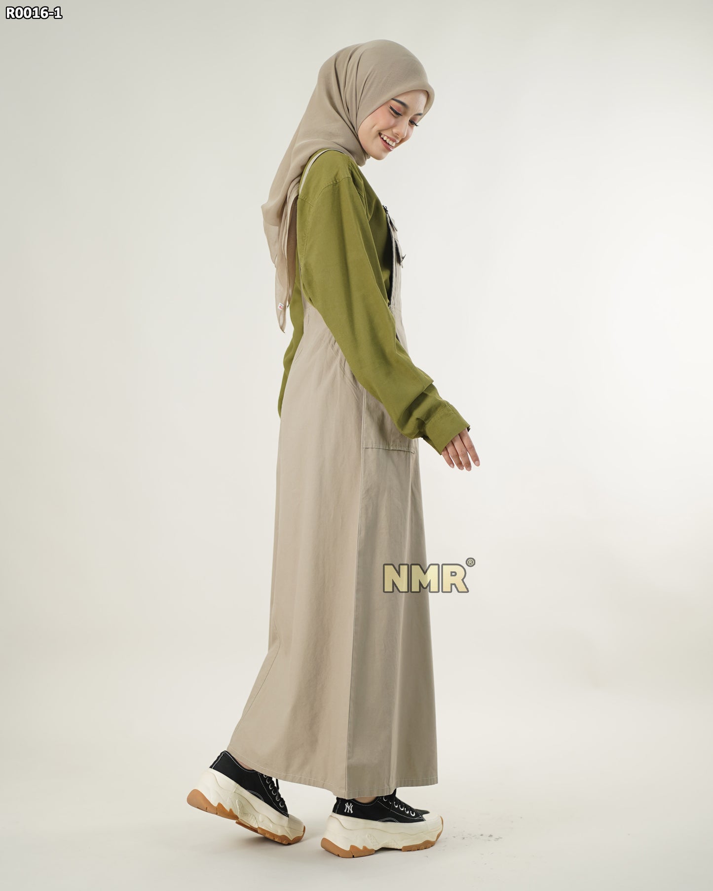 NMR Gamis Jumpsuit Overall Baby Canvas Sarimbit Vol R0016-1