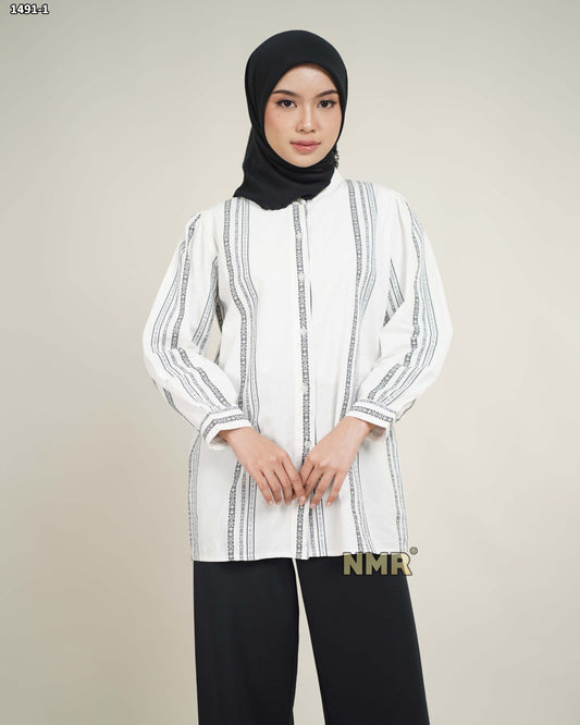 NMR Blouse Katun Doby Vol 1491-1 (Kerah sanghai)