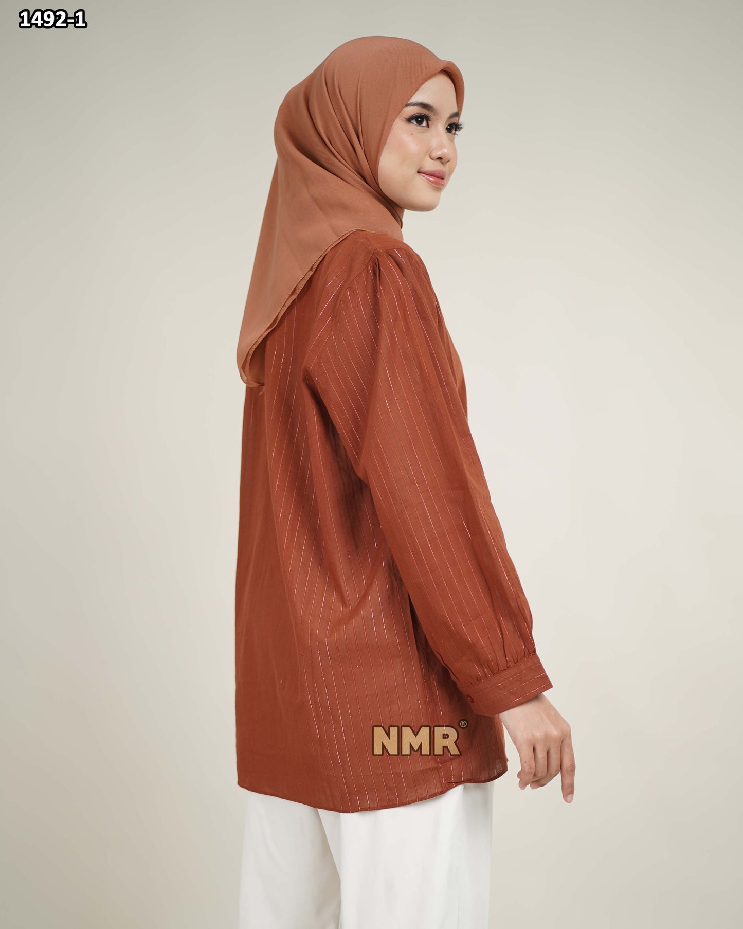 NMR Blouse Katun Paris Glitter vol 1492 (Kerah Sanghai)