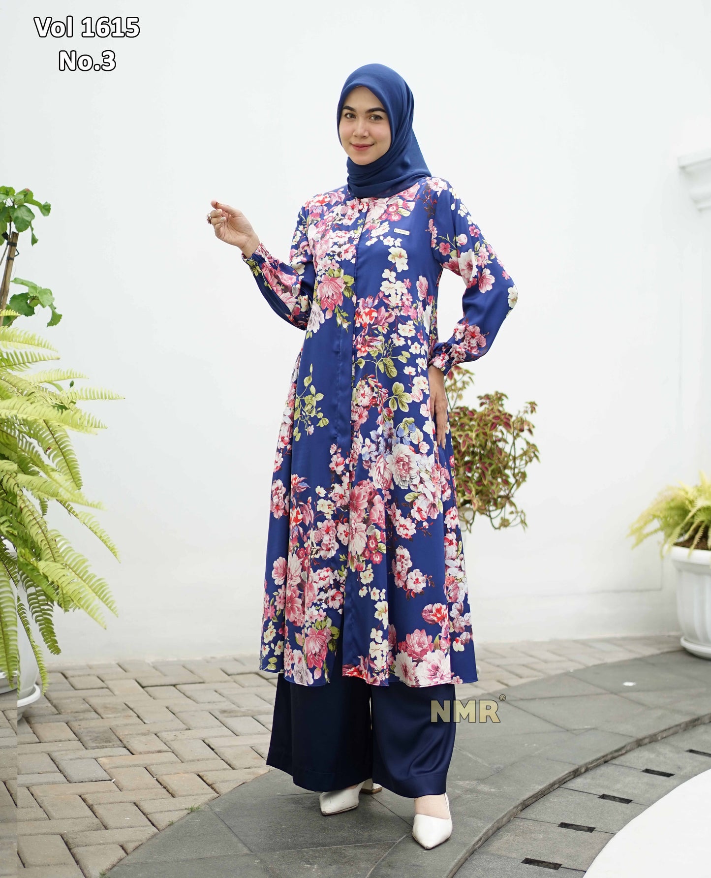 NMR Setelan Kulot Tunik Armn Silk Vol 1615-3