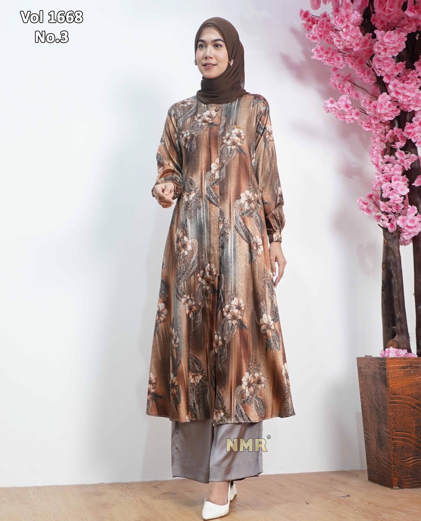 NMR Setelan Kulot Tunik Jaguard Armn Silk Vol 1668-3