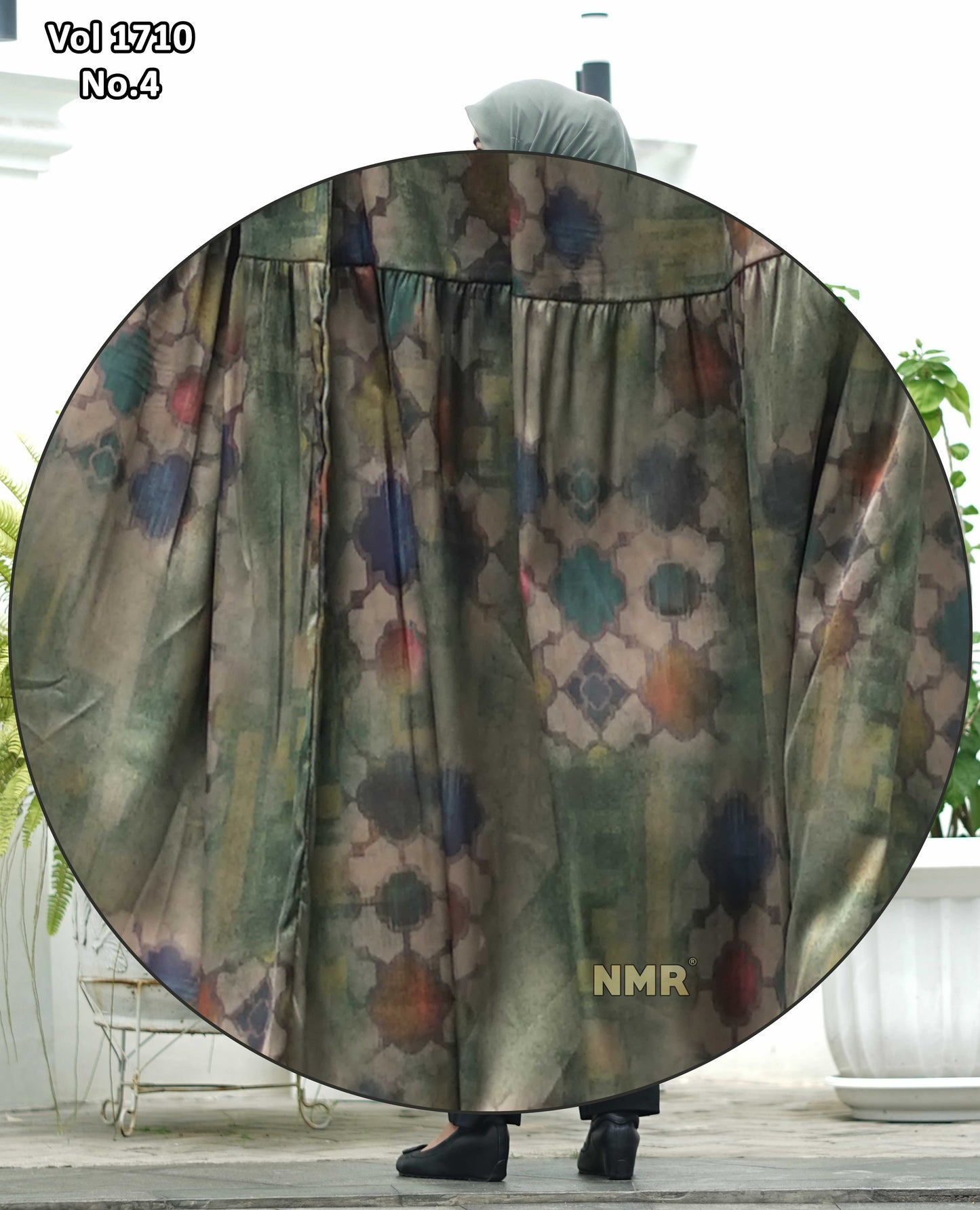 NMR Midi Dress Armany Silk Vol 1710-4