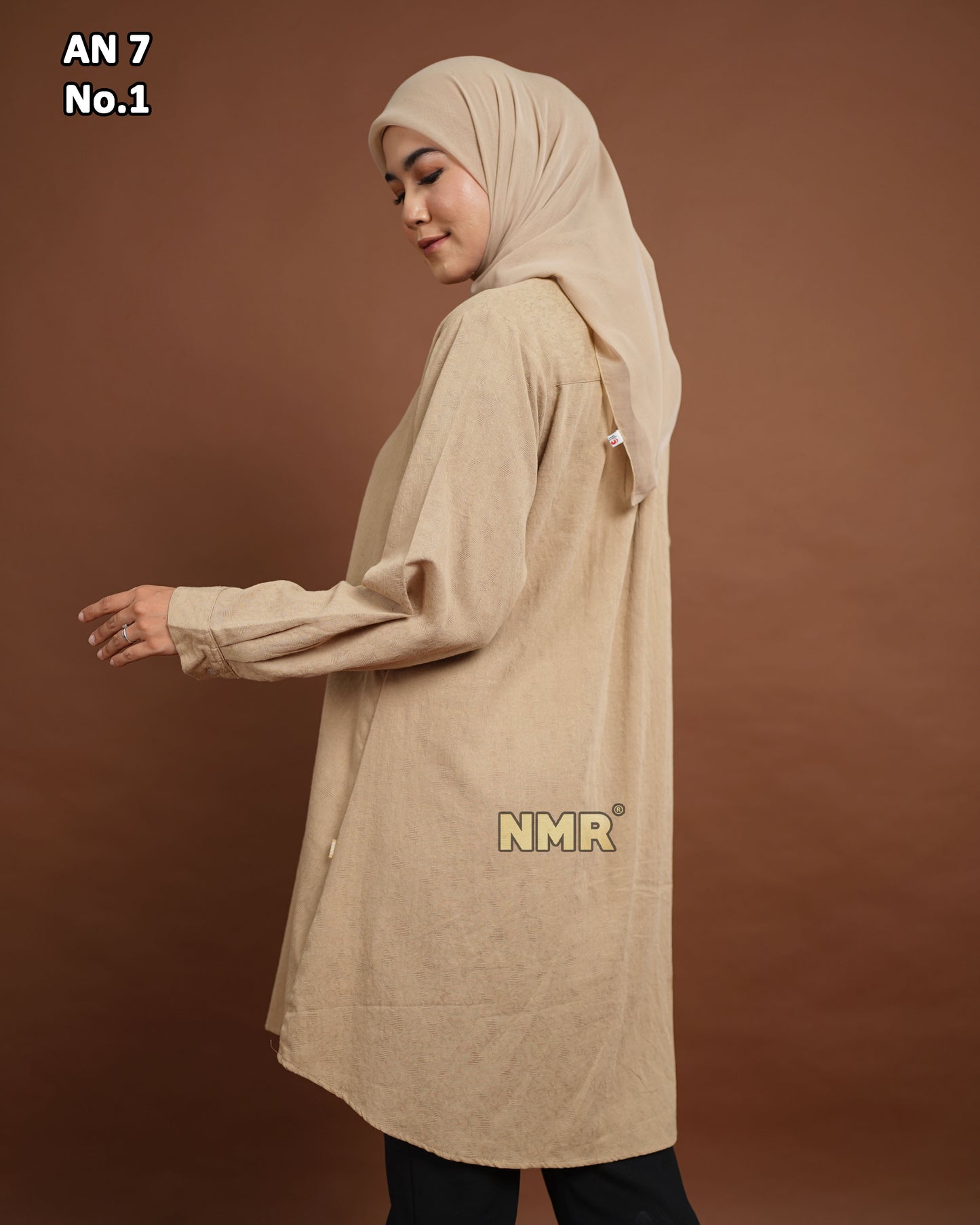 NMR Blouse Katun Jaguard AN7-1 (kerah Kemeja)