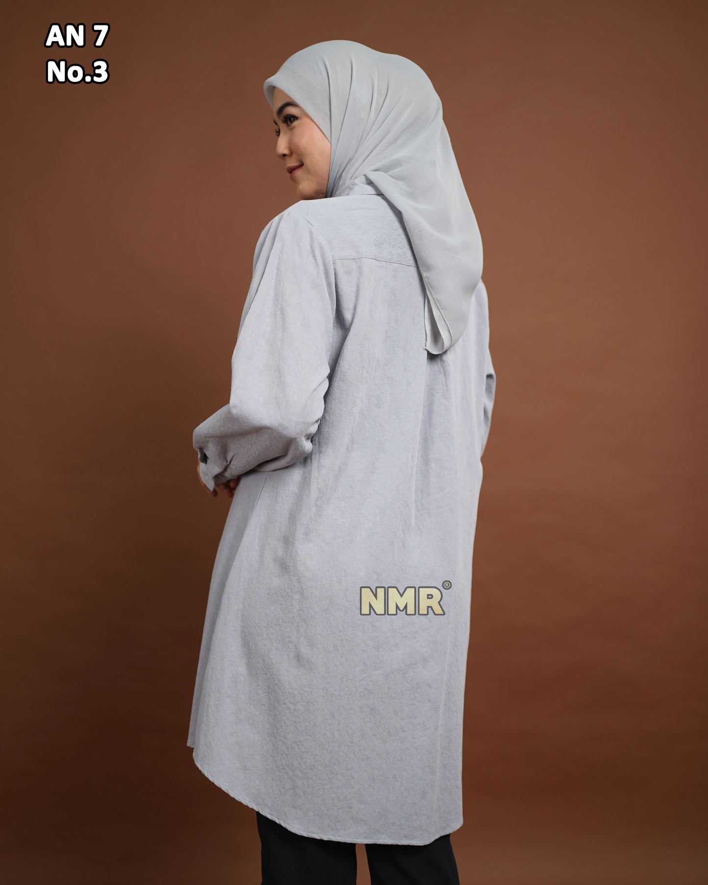 NMR Blouse Katun Jaguard AN7-3 (kerah Kemeja)