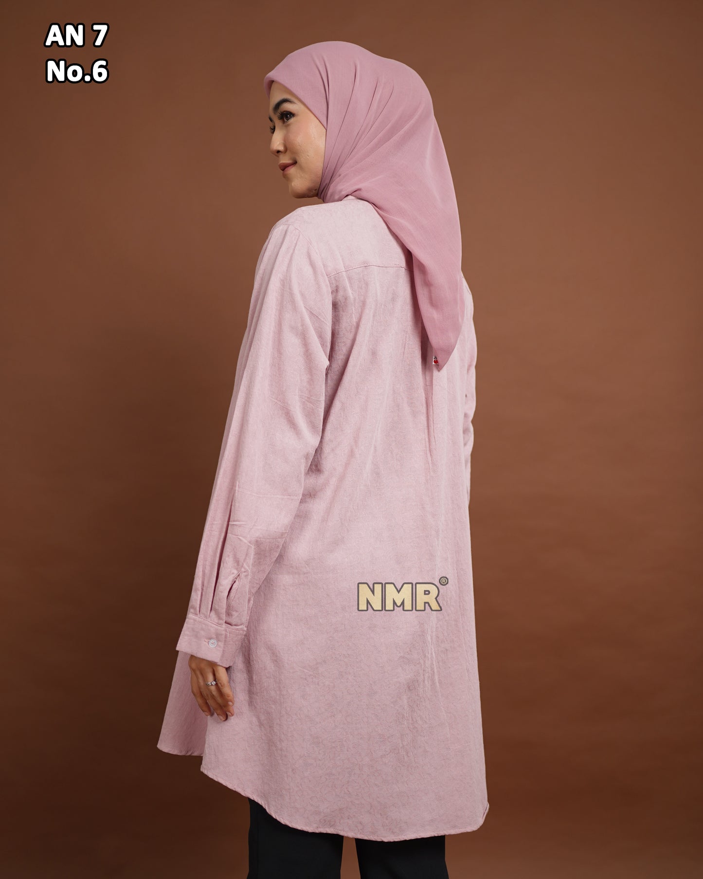 NMR Blouse Katun Jaguard AN7-6 (kerah Kemeja)