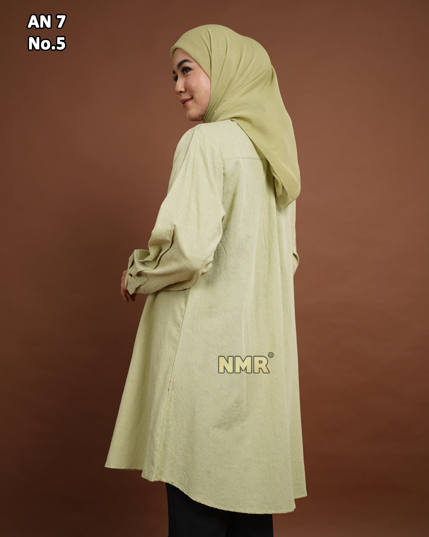 NMR Blouse Katun Jaguard AN7-5 (kerah Kemeja)