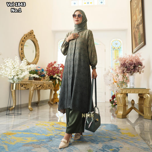 NMR Vol 1843-1 Setelan Kulot Tunik Armn Silk