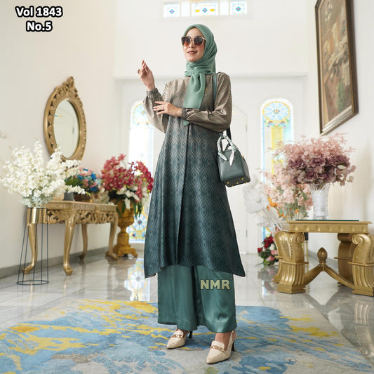 NMR Vol 1843-5 Setelan Kulot Tunik Armn Silk