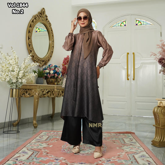 NMR Vol 1844-2 Setelan Kulot Tunik Armn Silk