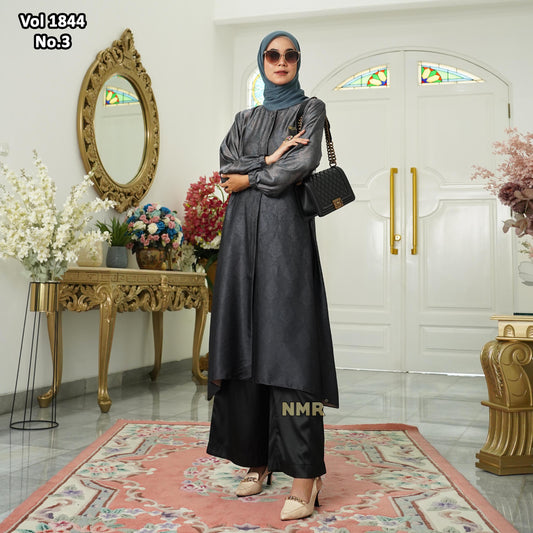 NMR Vol 1844-3 Setelan Kulot Tunik Armn Silk