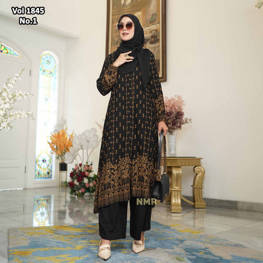 NMR Vol 1845-1 Setelan Celana Tunik Rayon Jepang