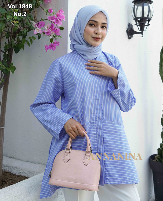 NMR Vol 1848-2 Kemeja Tunik Katun Saluria