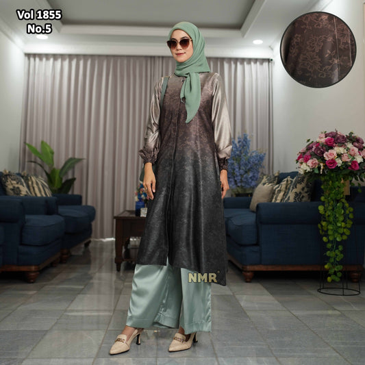 NMR Vol 1855-5 Setelan Kulot Tunik Armn Silk