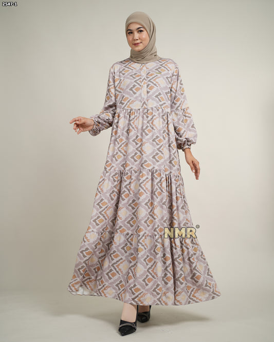 NMR Gamis Crespo Print Vol 2547-1