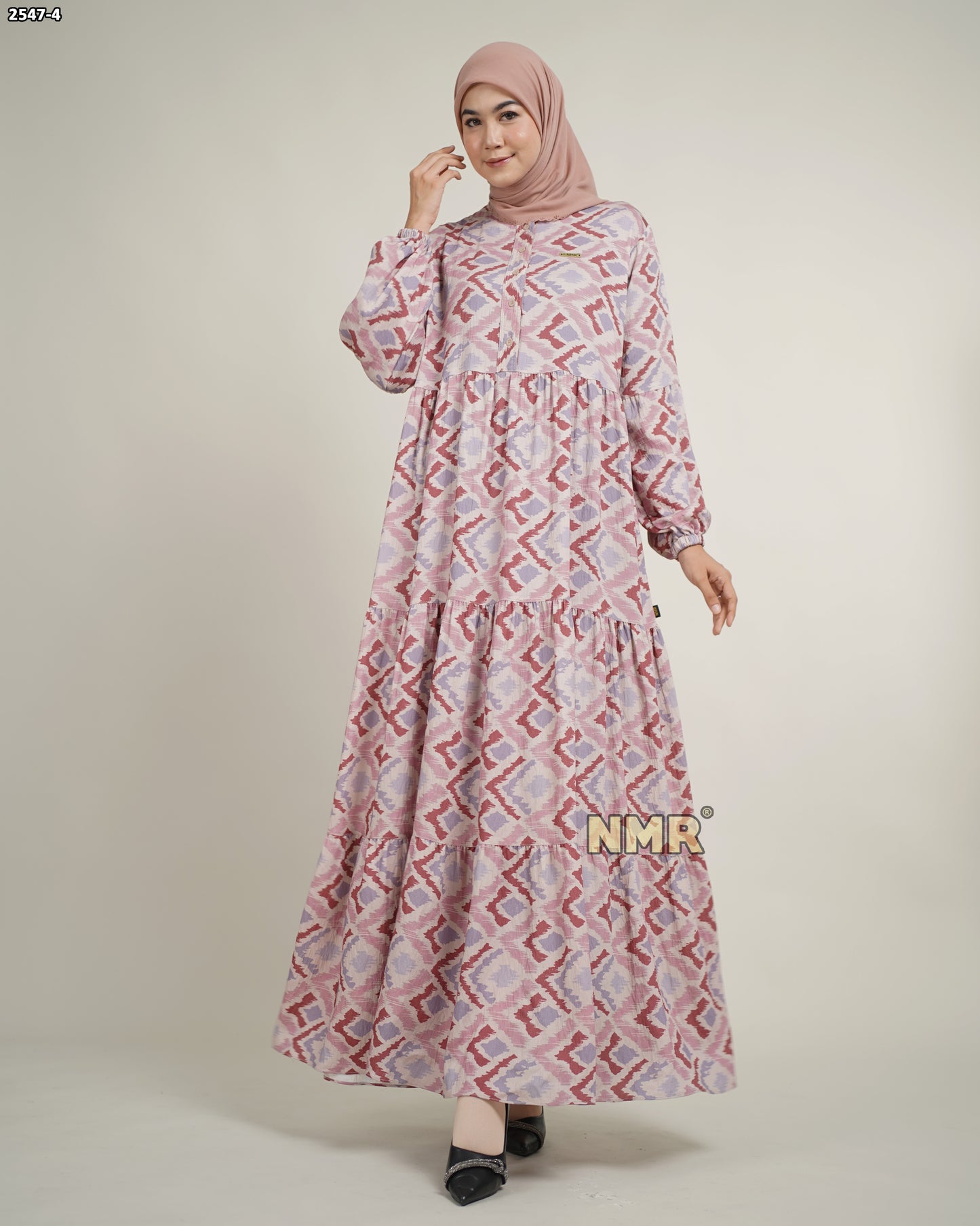 NMR Gamis Crespo Print Vol 2547-4